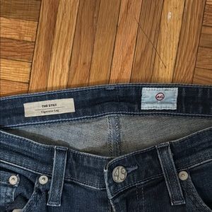 Ag Adriano Goldschmied Blue Straight Leg Jeans